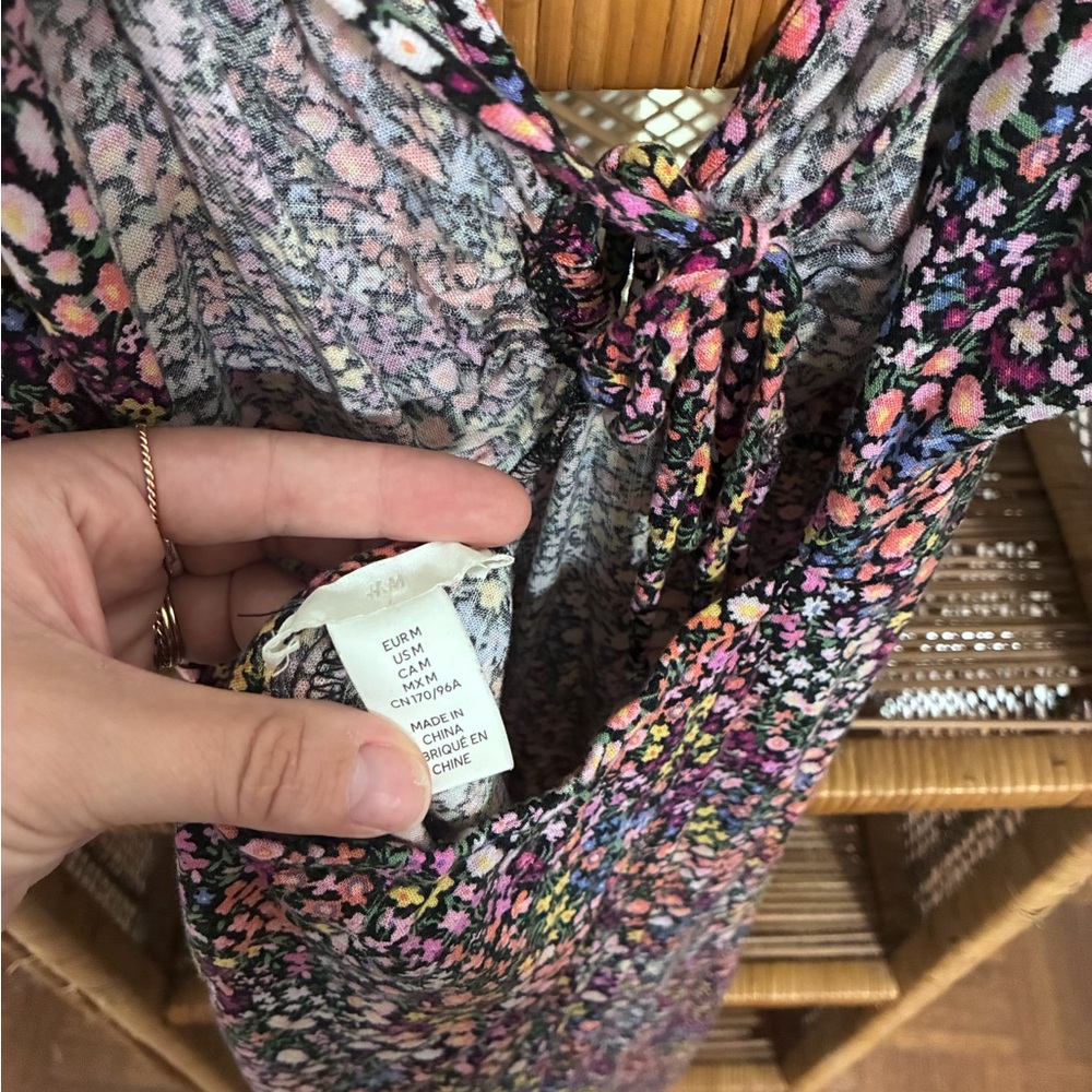 Floral Spaghetti-Strap Maxi Dress in Purple - Picture 3 of 3